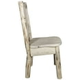 thumbnail image 5 of Montana Collection Side Chair w/ Laser Engraved Moose Design, Clear Lacquer Finish, 5 of 5
