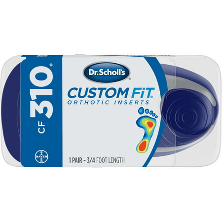 Dr. Scholl's Custom Fit CF310 Orthotic Shoe Inserts for Foot, Knee and Lower Back Relief, 1