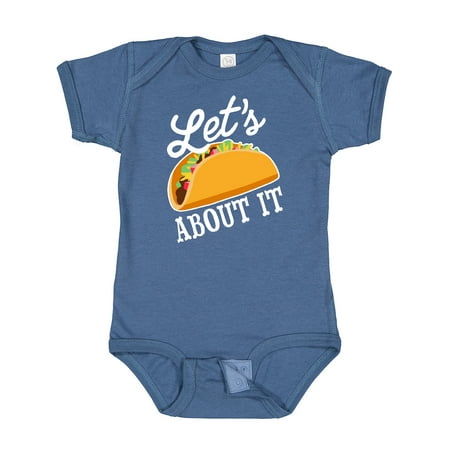 

Inktastic Lets Taco About It with Taco Illustration Gift Baby Boy or Baby Girl Bodysuit