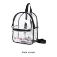 thumbnail image 4 of Guardurnaity escolar de PVC con transparente: bolso de hombro transparente para exteriores impermeable y fácil de acceder a elementos esenciales Mochilas negro talla pequeña, 4 of 6
