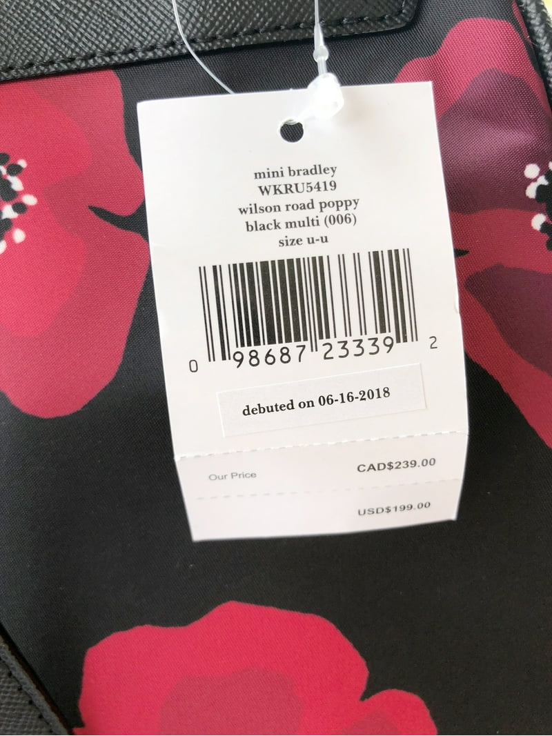 Kate Spade Wilson Road Poppy Mini Bradley Nylon Backpack  display picture 1