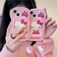 thumbnail image 3 of Funda de teléfono con diseño de dibujos animados, funda de silicona suave 3D con diseño de gatito y gato para iPhone 15, 14, 13 Pro, 12, 11, XS, max, XR, a prueba de golpes, 3 of 4