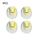thumbnail image 2 of Injueey Gancho multiusos de 4 piezas colgador de puerta de pared autoadhesivo ganchos para ropa toallero sin perforaciones para baño Almacenamiento y organización del hogar Claro Injueey, 2 of 6