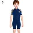 thumbnail image 2 of Niños trajes de buceo traje de buceo secado rápido espalda cremallera mono transpirable deportes pieles de buceo para buceo snorkeling surf natación oscuro azul s kenally OD003670-09, 2 of 7