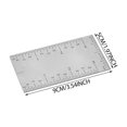 thumbnail image 3 of WUSUOWEI Stainless Steel Pocket Ruler,Woodworking Measuring Tool,Square Edged,Marking Guidence for Drawing,Kitchen,Craft,Technical Use,1PC, 3 of 9