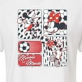thumbnail image 3 of Disney - Minnie Soccer  - Juniors Cropped Cotton Blend T-Shirt, 3 of 5