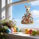 thumbnail image 4 of Decoraciones de Pascua para el Hogar Lindo Conejo Colgante Ornamento 2D Llavero Acrílico Plano Pequeño Colgante para el Coche Retrovisor Espejo O Mochila Pequeños Ornamentos de Pascua, 4 of 6