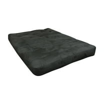 Twin XL Futon Mattress - 10 Inch Microfiber Mattress - Vintage Style - Black - Comfortable & Durable