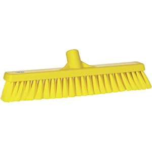 Vikan 16" Small Particle Push Broom- Soft - Yellow (2 Units)