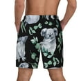 thumbnail image 4 of Haiem Cartoon Koala Bear Men'S Quick-Dry Swim Trunks: Comfortable Beach Shorts With Mesh Lining And Pockets - Ideal For Swimming And Sunbathing Large, 4 of 9
