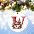 thumbnail image 4 of HomeDM 26 Letter Ornaments, Acrylic Hanging Alphabet Pendant for Xmas Wreaths, Letter W, Christmas Tree Party Home Decorations, 4 of 5