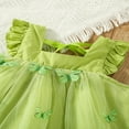 thumbnail image 4 of Bébé bébé Filles Tulle une Ligne Robe Sans Manches Plissée Papillon Tutu Princesse Partie Robe, 4 of 7