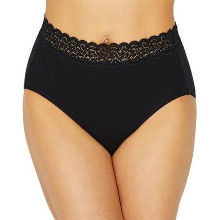 

Vanity Fair Womens Flattering Cotton Brief Style-13396