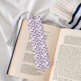 thumbnail image 4 of Kdxio Violets Flowers Print Metal Tassel Bookmarks,Perfect Gift for Art Lovers and Bookworms Metal Bookmarks for Women, 4 of 8