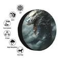 thumbnail image 4 of Balery Cloud White Dragon Cubiertas para Neumáticos - Protector Resistente para Neumáticos de Camioneta, SUV, Remolque, Camper y RV-14 inch, 4 of 6