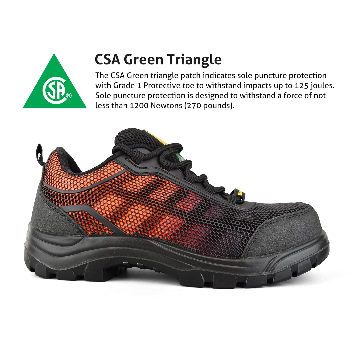 mesh composite toe shoes
