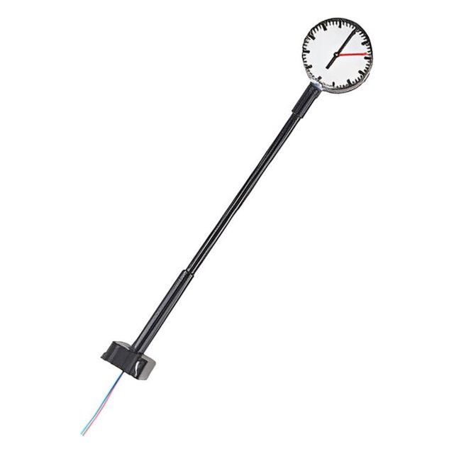 Bearachild Lámparas de reloj de ferrocarril, Material de Metal, poste de luz en miniatura, diseño de construcción de tren, luces de calle, decoraciones Artesanía Tipo11 Bearachild HA064507-11