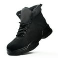 thumbnail image 6 of XQJ Steel Toe Boots for Men Anti-puncture Work Safety Shoes Black 12 Size Wide Top Shoes Industrial Construction Safety Boots, 6 of 8