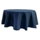 thumbnail image 2 of Mantel Redondo de 122 Cm (48") | Ideal para El Hogar, Restaurantes y Pubs | Fibra de Poliéster | Azul Marino | Diámetro: 122 Cm | Resistente a Las Manchas y Duradero | 1 Unidad, 2 of 6
