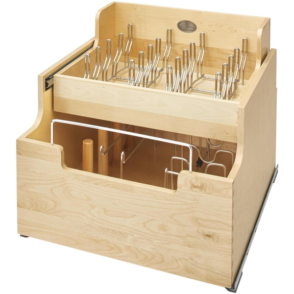 Rev-A-Shelf 4Cw2-24Sc-1 4Cw2 Series 20-1/2" Pull Out Cookware Organizer - Natural Maple