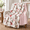Pink Rose-50"x60", variant on Flreversible Throw Blanket For Couch-coco Flannel Soft Bed Blankets