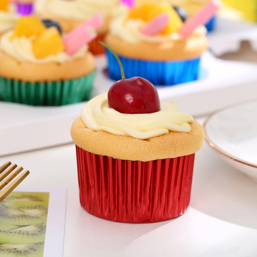 Aluminum Foil Greaseproof Paper Cupcake Liners