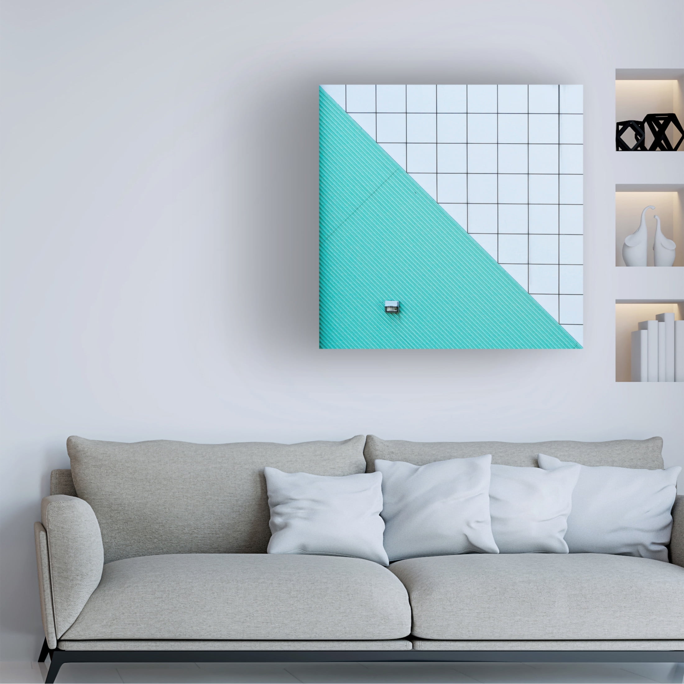 Canvas Wall Art - Massimo Della Latta 'Locchio The Eye' Wall Art for Living Room, Bedroom, or Office Décor by Trademark Fine Art - 24 x 24 Inches
