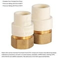 thumbnail image 4 of Supply Giant BRCPF012-NL 1/2" Lead Free Adapter Fitting with a Brass Female and a CPVC Connect, 4 of 5