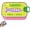 Lemon Green Lid + Pink Container + Purple Trim, variant on Sardine Travel Jewelry Case, PETG Fishbone Organizer, 4.13 x 2.36 x 1.18 in Portable Jewelry Box for Women's Rings, Earrings and Charms
