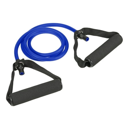 Uxcell 25Lbs Resistance Bands with Handles Exercise Bands for Gym Home Workouts Training, Blue