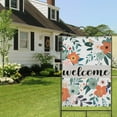 thumbnail image 4 of Spring Summer Multicolored Flower Leaves Garden Flag 28x40 Inch Double Side for Outdoor Courtyard Garden Decor Flowers Welcome Holiday Flag for Outside Decoration, 4 of 6
