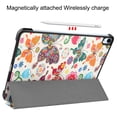 thumbnail image 3 of SaniMore for Apple iPad Air 11 (2024) Case, Auto Sleep/Wake, Rugged PC Case with Tri-Fold Kickstand [Support iPad 1st/3rd Pencil Charging]  Shockproof Protective Case for Women Men, Butterfly, 3 of 8