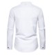 thumbnail image 4 of Blusa y camisa de manga larga con cuello alto para hombre, informal, lisa, con botones, de poliéster, 4 of 9