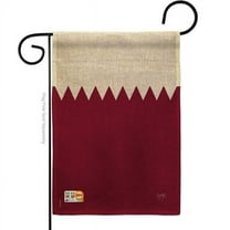 13 x 18.5 in. Qatar Burlap Flags of the World Nationality Impressions Decorative Vertical Double Sided Garden Flag