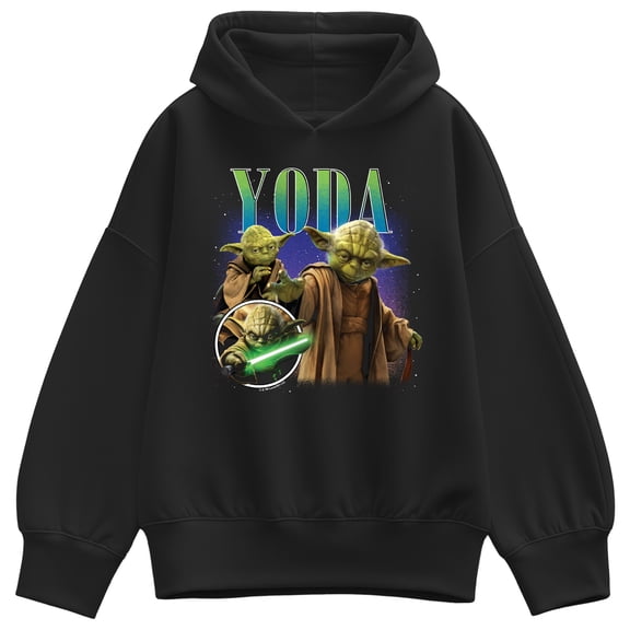 Star Wars - Yoda Bootleg - Women's Oversized Fleece Hoodie Sweatshirt