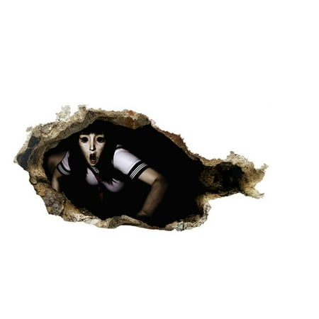 

1Pc Halloween Wall Stickers 3D Broken Wall Halloween Wall Stickers 4
