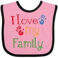 thumbnail image 3 of Inktastic I Love My Family Boys or Girls Baby Bib, 3 of 4
