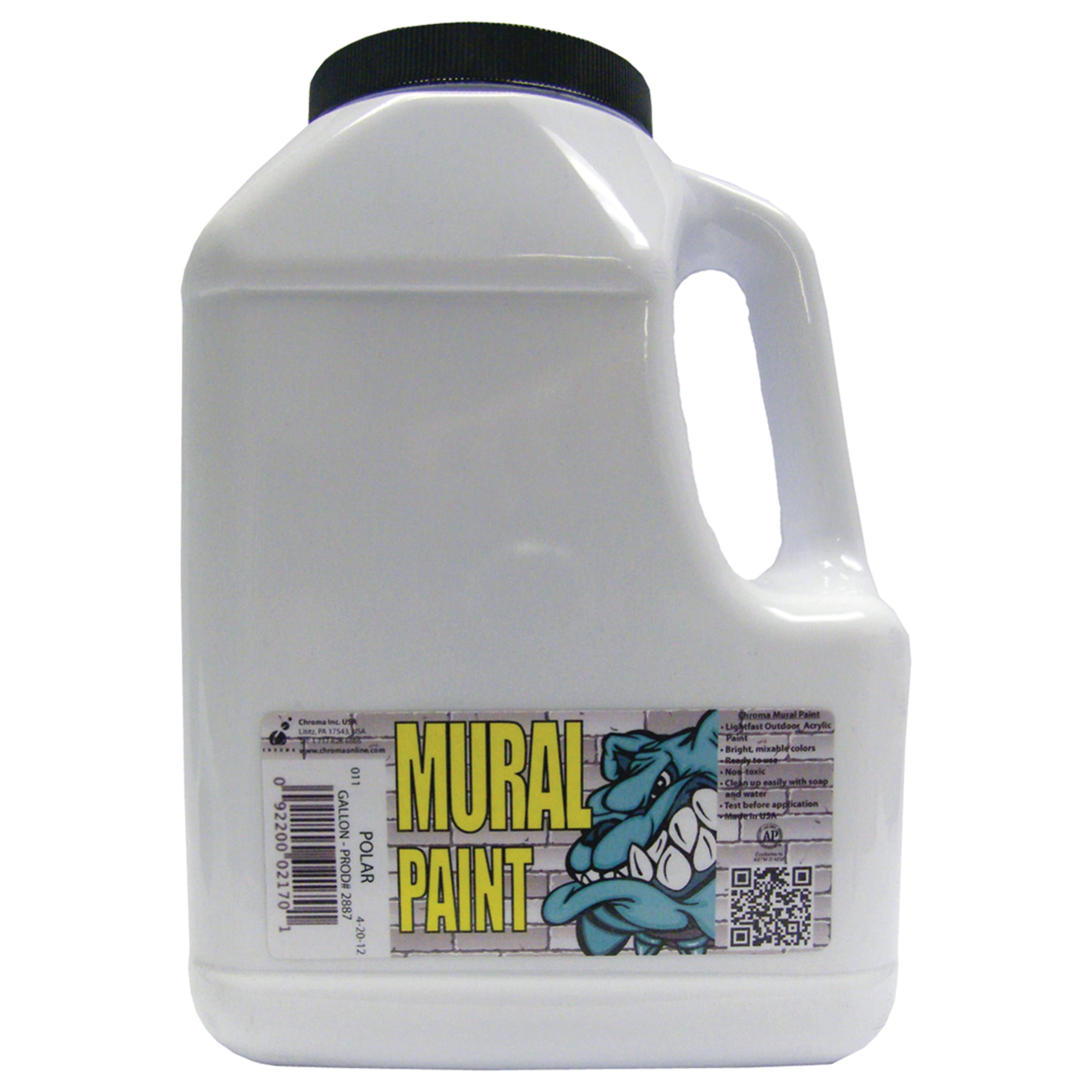 Chroma Mural Paint, Gallon, Polar White
