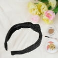 thumbnail image 5 of Unique Bargains 1 Pcs Straw Knotted Headband Fashion Hairband for Woman Non Slip Black, 5 of 7