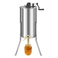 thumbnail image 1 of VEVOR Manual Honey Extractor 2 Frame Beekeeping Honeycomb Spinner Stainless Steel, 1 of 9