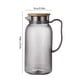 thumbnail image 3 of CaiYueKe Plastic Pitcher with Lid and Strainer, 1L Beverage Jug for Iced Water, Fruit Tea, Bar and Restaurant Use, High-Temperature-Proof PC Water Pitcher for Kitchen, Dining, KTV, Clear Juice Jug, 3 of 7