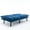 Navy Blue, variant on Twin Size Bed, Warm And Fluffy, Adjustable Armrest Bed With Foam Filler, , Modern