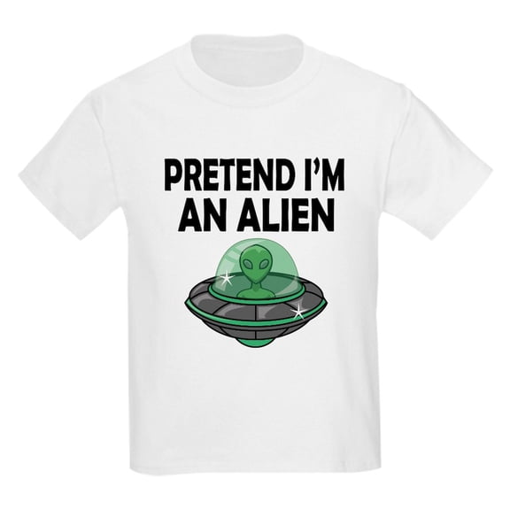 CafePress - Halloween Pretend Im An Alien T Shirt - Light Classic Kids Graphic, Short Sleeve T-Shirt, Sizes XS-XL
