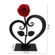 thumbnail image 3 of Rosa De Metal Con Soporte En Forma De Corazón Un San Valentín Único Para Él O Ella Recuerdo Duradero Decoración Para El Hogar Sorpresa Perfecta Para Un Aniversario, 3 of 4