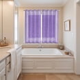 thumbnail image 3 of Curtains 63 Inch Length 2 Panels, Purple Retro Greek Key Grommets Window Treatment Curtain, Geometric Greece Ancient Rustic Thermal Curtains Drapes for Living Room/Bathroom, 3 of 9
