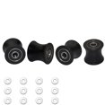 thumbnail image 1 of FRECCU Total Gym Juego de 4 Ruedas/Rodillos de Repuesto para Modelos DLX DLX II DLX III Adv DLX Pilates Pilates Pro 2500 3000 4000 570 2000 (Negro), 1 of 1