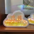 thumbnail image 4 of Cloud Tulip Night Light DIY Material Pack Handmade Mirror Flower Lamp (Blue), 4 of 8