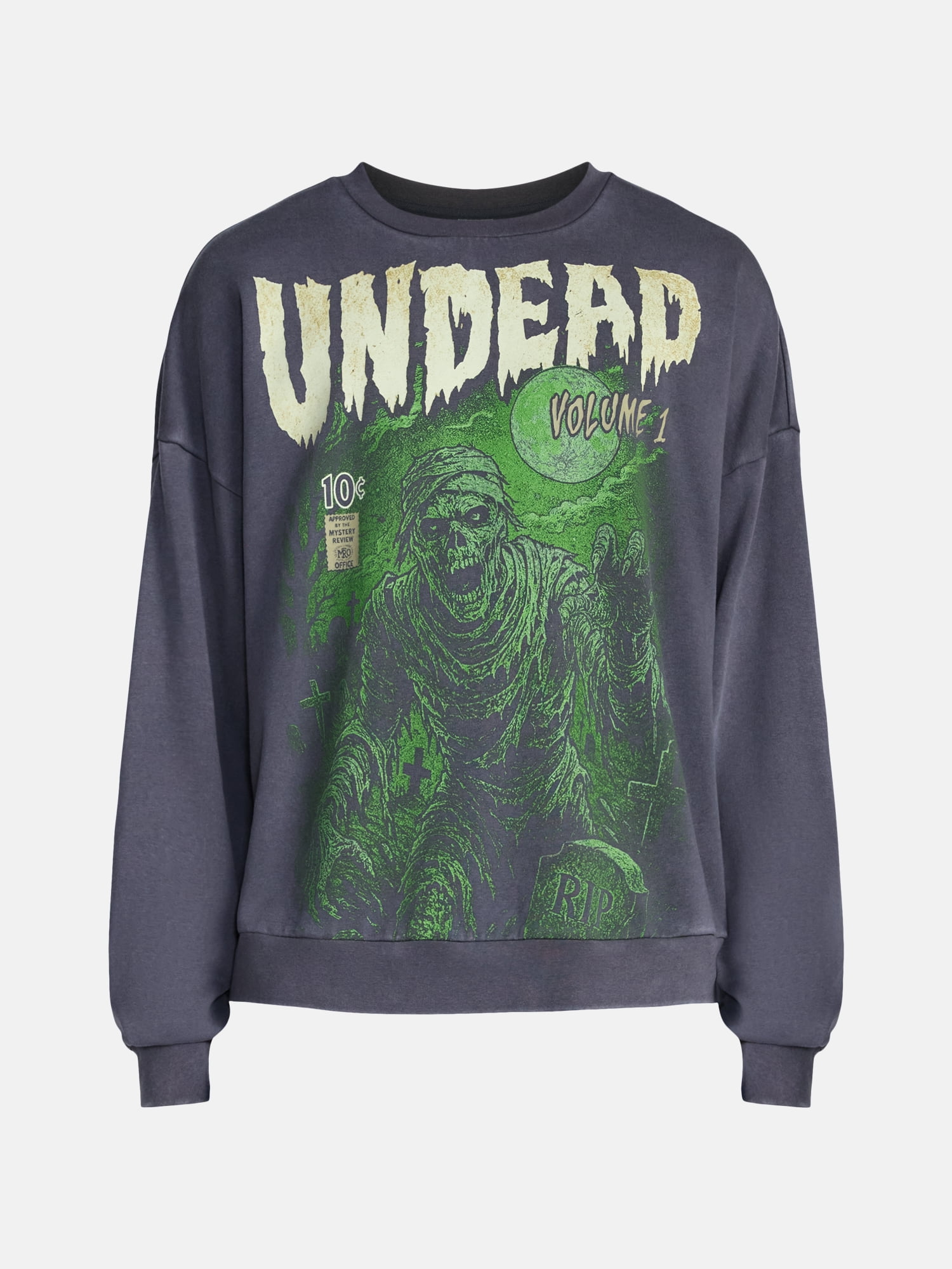 Men's Halloween Monsters Graphic Long Sleeve Sweatshirt from Way to Celebrate, Sizes XS-5XB