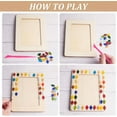 thumbnail image 4 of 3 Sets DIY Wood Picture Frames Making Kit Unfinished Wooden Picture Frames 7.6x5.6 Inch DIY Mosaic Picture Frame Set for Tabletop Display and Crafts DIY Painting Projects, 4 of 7