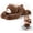 Dark Brown, variant on Sloth Plush Toy Stuffed Animal Pillow - Soft Lying Down Sloth Plushie for Hugging, Anxiety Relief Cuddle Buddy, 16x16 Inch